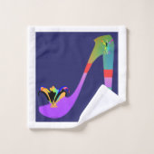 ファッションスパイクハイヒール バスタオルセット (ウォッシュタオル)