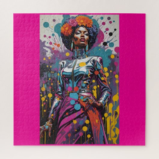 ファッションスプラッシュ – Ken Gage Art ジグソーパズル (縦)