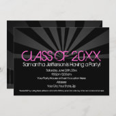 ファッションスポットライト卒業パーティー招待状 招待状 (正面/裏面)