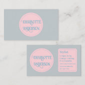 ファッションスミニマルタイストパステルカスタム 名刺 (正面/裏面)