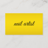 ファッションテンプレート美しいサロン又はネイルアーティスト 名刺 (裏面)