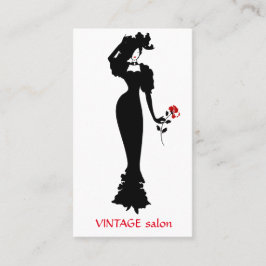 ファッションテーラー、ドレスメーカーヴィンテージスタイル 名刺