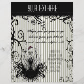 ファッションディバブラック&ホワイト渦巻きチラストライプのー チラシ (裏面)