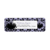 ファッションディバラベンダー差出人住所ラベル ラベル (正面)