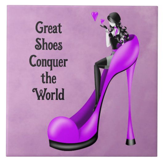 ファッションディヴァインスティレット紫 タイル (正面)