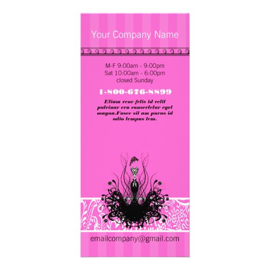 ファッションディヴァ招待状、チラシ、ステッカー ラックカード (正面)