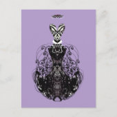 ファッションディーバレトロヴィンテージドレカスタムスカードカラー ポストカード (正面)