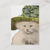 ファッションディーバヴィンテージキティ猫の名刺ライム 名刺 (裏面)