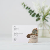 ファッションディーバヴィンテージキティ猫の名刺 名刺 (スタンド正面)