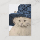 ファッションディーバヴィンテージキティ猫ビジネスカードブルー 名刺 (裏面)