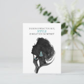 ファッションデコスタイリッシュグラマーイラストレーション ポストカード (スタンド正面)