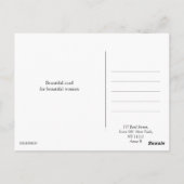 ファッションデコスタイリッシュグラマーイラストレーション ポストカード (裏面)