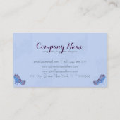 ファッションデザイエレガントナフローラスチレット靴 名刺 (裏面)