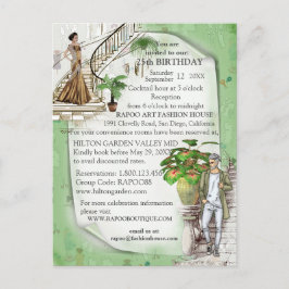 ファッションデザイナの発表葉書 案内ポストカード