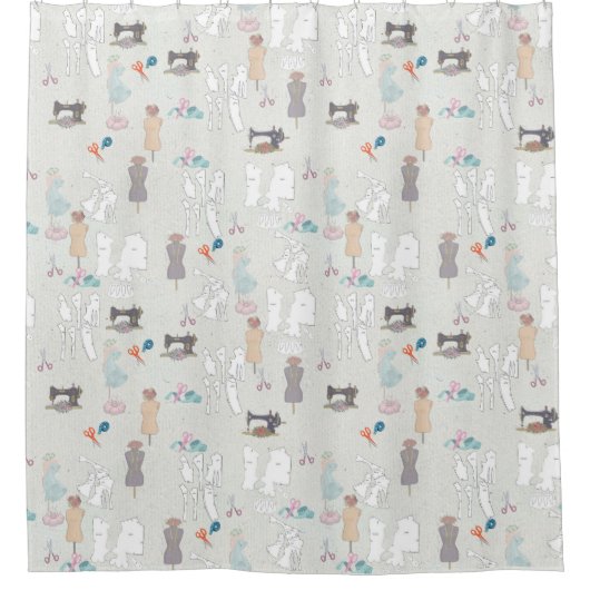 ファッションデザイナーのシャワーカーテン シャワーカーテン (正面)