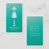 ファッションデザイナードレスフォーム名刺 名刺 (正面/裏面)