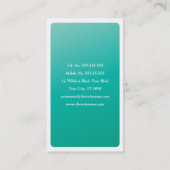 ファッションデザイナードレスフォーム名刺 名刺 (裏面)