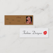 ファッションデザイナーニュートラルII名刺 スキニー名刺 (正面/裏面)