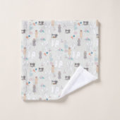 ファッションデザイナーバスタオルセット バスタオルセット (ウォッシュタオル)