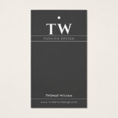 ファッションデザイナーブラックつるラベル (裏面)