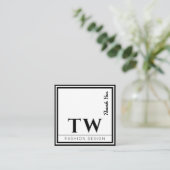 ファッションデザイナーブラックディスカウントカード 割引カード (スタンド正面)