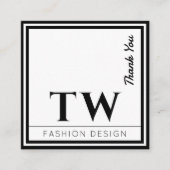 ファッションデザイナーブラックディスカウントカード 割引カード (正面)