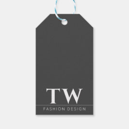 ファッションデザイナーブラック ギフトタグ