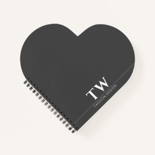 ファッションデザイナーブラック ノートブック