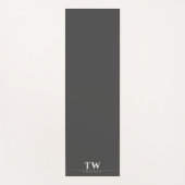 ファッションデザイナーブラック ヨガマット (正面)