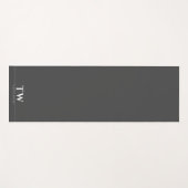 ファッションデザイナーブラック ヨガマット (正面(横))