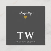 ファッションデザイナーブラック ロイヤリティカード (正面)