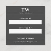 ファッションデザイナーブラック 紹介カード (裏面)