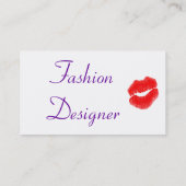 ファッションデザイナーブルーII名刺 名刺 (裏面)