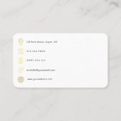 ファッションデザイナーモノグラムQRコード 名刺 (裏面)