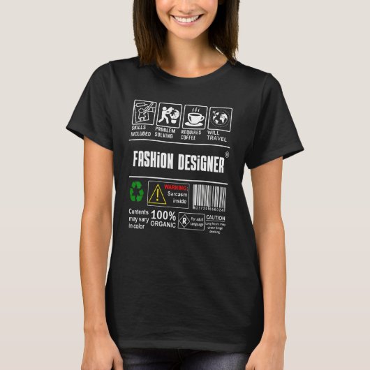 ファッションデザイナーラベルスキルの問題解決Coff Tシャツ (正面)