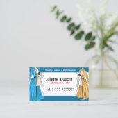 ファッションデザイナー仕立て屋ドレスメーカーシック 名刺 (スタンド正面)