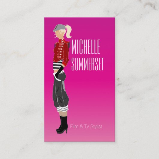 ファッションデザイナー名刺 名刺 (正面)