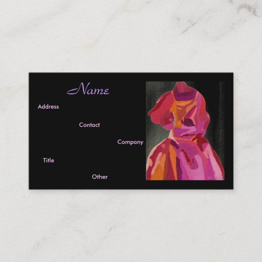 ファッションデザイナー秋II名刺 名刺 (正面)