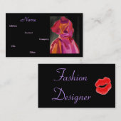 ファッションデザイナー秋II名刺 名刺 (正面/裏面)