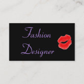 ファッションデザイナー秋II名刺 名刺 (裏面)