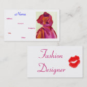 ファッションデザイナー秋II名刺 名刺 (正面/裏面)