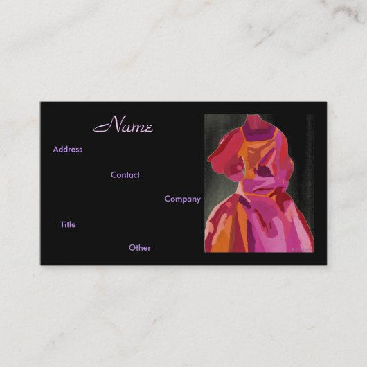 ファッションデザイナー秋II名刺 名刺 (正面)