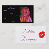 ファッションデザイナー秋II名刺 名刺 (正面/裏面)