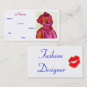 ファッションデザイナー秋III名刺 名刺 (正面/裏面)