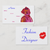 ファッションデザイナー秋IV名刺 名刺 (正面/裏面)