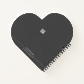 ファッションデザイナー ブラック ノートブック (裏面)