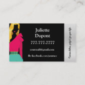 ファッションデザイナーStylist Glam白黒 名刺 (裏面)