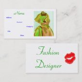 ファッションデザイナ春I名刺 名刺 (正面/裏面)