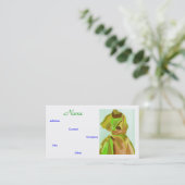 ファッションデザイナ春I名刺 名刺 (スタンド正面)