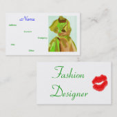 ファッションデザイナ春II名刺 名刺 (正面/裏面)